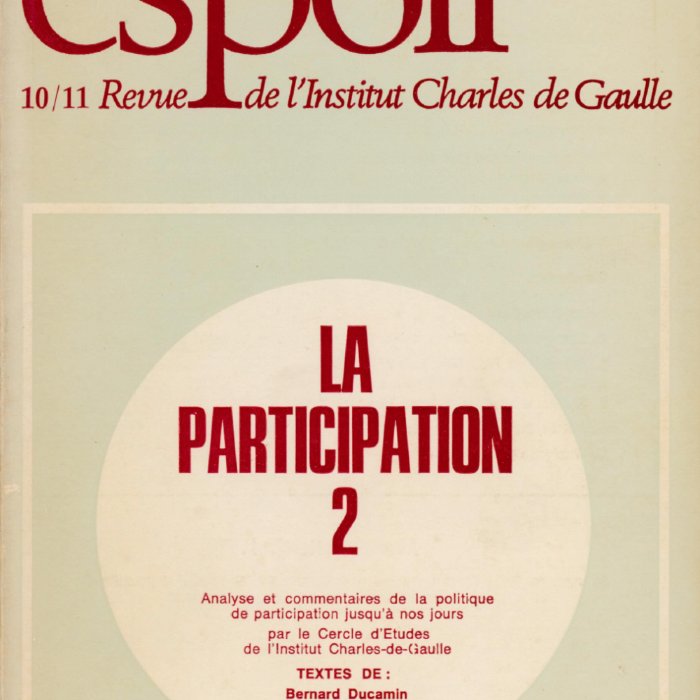 Revue Espoir n°10 – La Participation 2