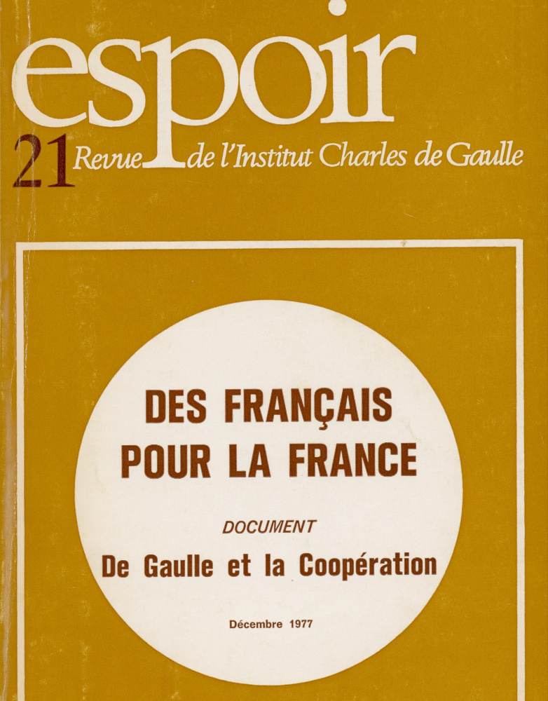 Revue Espoir n°21 – Des Français pour la France